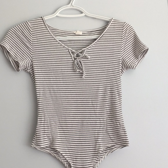 black and white stripped shirt. - Picture 1 of 2